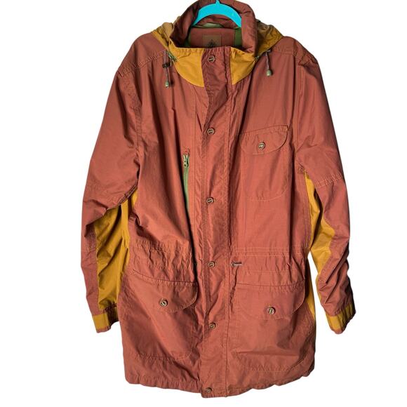 Territory Ahead Men's Canvas Utility Coat w/Hood in Rust and Gold Size XL Tall - Picture 1 of 10